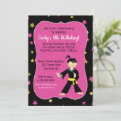 テコンド誕生日招待状 招待状 (スタンド正面)