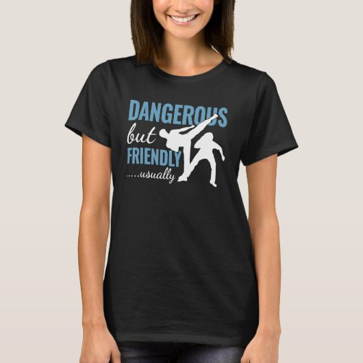 テコンド韓国戦おもしろい戦テコンドテク Tシャツ (正面)