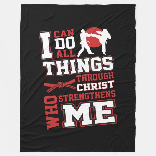 テコンド フリースブランケット (正面)