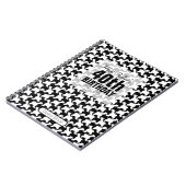 テサレーション千鳥格子のドッグ40thバースデーゲストB ノートブック (左側)