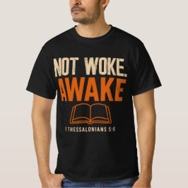 テサロニケの信徒への手紙一 5:6 目覚めよ Tシャツ