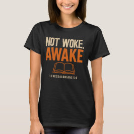 テサロニケの信徒への手紙一 5:6 眠らずに目覚めている Tシャツ