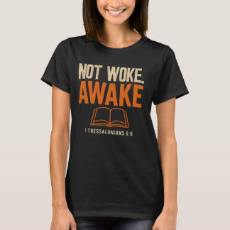 テサロニケの信徒への手紙一 5:6 眠らずに目覚めている Tシャツ