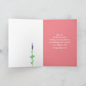 テサロニケの聖書の修道女になれたおめでとう カード (内部)