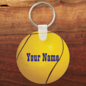 テザーパーソナライズされたボールキーチェーン キーホルダー (正面)
