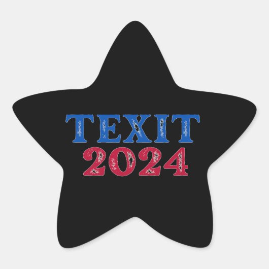 テシット2024テキサス州 星シール (正面)