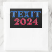 テシット2024テキサス州 長方形シール (バッグ)