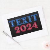 テシット2024テキサス州 長方形シール (封筒)