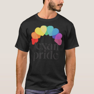 テシャンプライドレインボーハートエステティックデザイン Tシャツ