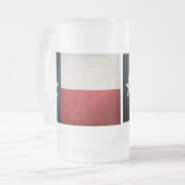 テシャン国旗 フロストグラスビールジョッキ (正面左)