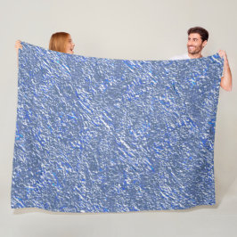 テシュラ・ルスティカ・アズール・エフェイト・プラテアド フリースブランケット