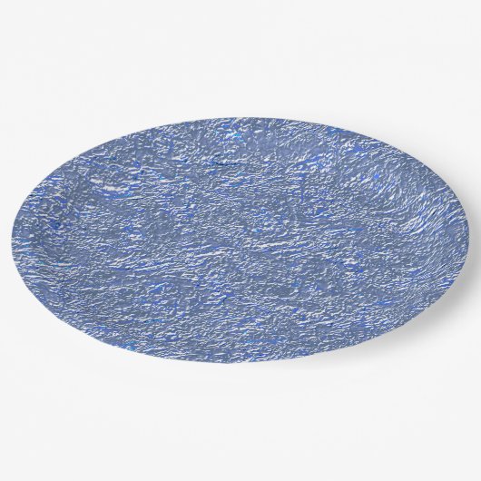 テシュラ・ルスティカ・アズール・エフェイト・プラテアド ペーパープレート (アングル)