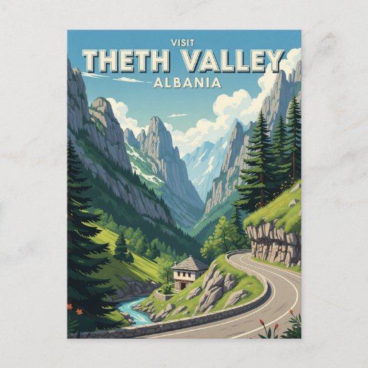 テスアルバニア旅行 ポストカード (正面)