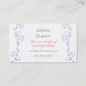 テスタイリッシューラードレスメーカー結婚サロン 名刺 (裏面)