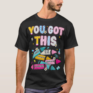 テスティングデー おめでとう State Testing 教師 スタア試験 Tシャツ