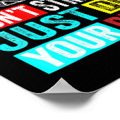 テストおもしろいレトロヴィンテージのテスト日をロック ポスター (角)