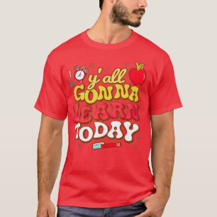 テストおもしろい日のレトロすべて学の今日教え Tシャツ