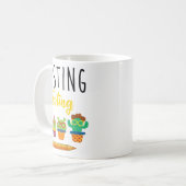 テストかわいいサボテン州テスト日学生ティーチ コーヒーマグカップ (正面左)