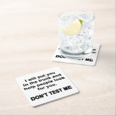 テストしない スクエアペーパーコースター (インサイチュ)