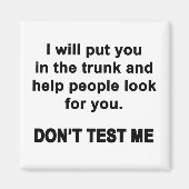 テストしない マグネット (正面)