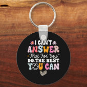 テストできる事を行う事で最高のは答えられない キーホルダー (正面)