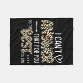 テストできる事を行う事で最高のは答えられない フリースブランケット (正面(横))