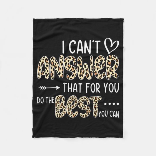 テストできる事を行う事で最高のは答えられない フリースブランケット (正面)