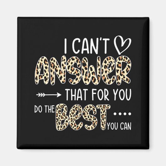 テストできる事を行う事で最高のは答えられない マグネット (正面)