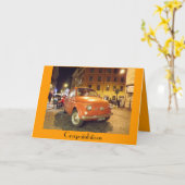 テストに合格できておめでとうございます カード (黄色い花)