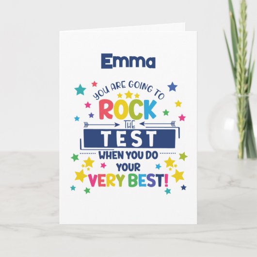 テストのロック – 統計 カード (正面)