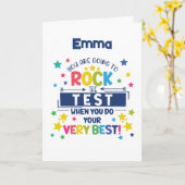 テストのロック – 統計 カード (黄色い花)