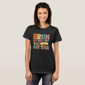 テストの日だよ、頑張って！テストGroovy Tea Tシャツ (正面フル)