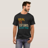 テストの日だ、やったね!先生のためのテストの日 Tシャツ (正面フル)