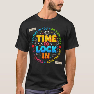 テストの日ですよ 着実に結果を出そう Tシャツ