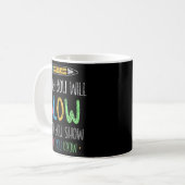 テストの日を知っていることを示すと輝く コーヒーマグカップ (正面左)