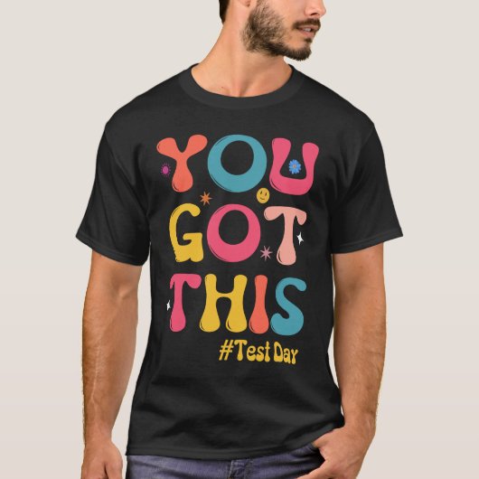 テストの日先生Groovyこのテ得スト Tシャツ (正面)