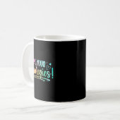 テストの日州の試験教師 生徒のモチベーション コーヒーマグカップ (正面左)