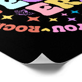 テストの時代に先生がテストをロック ポスター (角)