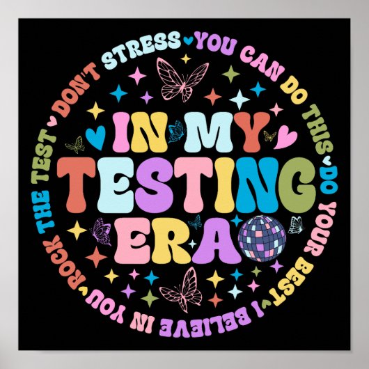 テストの時代に先生がテストをロック ポスター (正面)