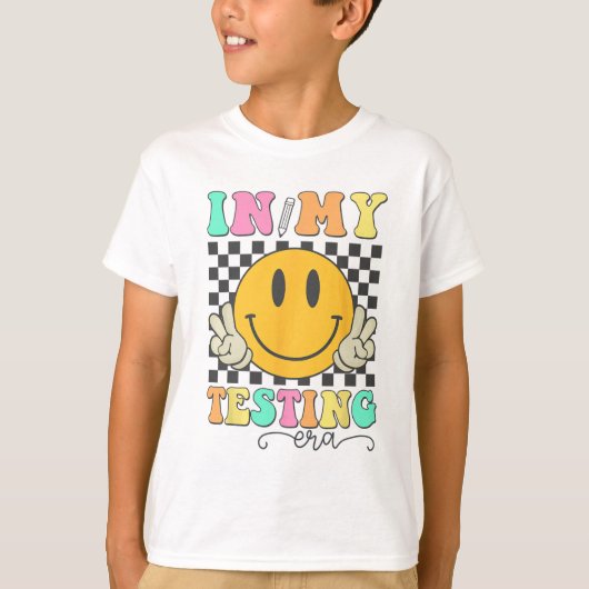 テストの時代ロックのテストの日スマイルお尻 Tシャツ (正面)