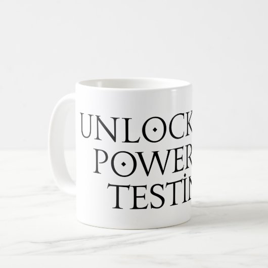 テストの能力を引き出す コーヒーマグカップ (正面左)