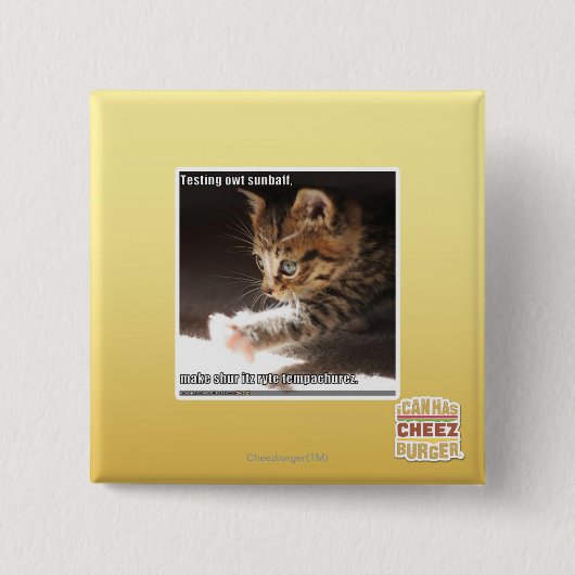 テストのowtのsunbaff 缶バッジ (正面)