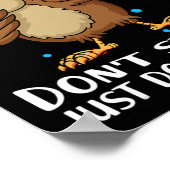 テストはストレスだけあなたの最高のOwl Giftを行う ポスター (角)