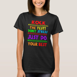 テストをロックするだけ最高のの先生テストD Tシャツ