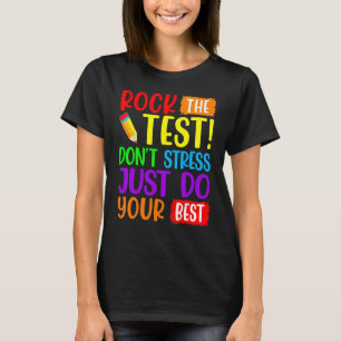 テストをロックするだけ最高のの先生テストD Tシャツ
