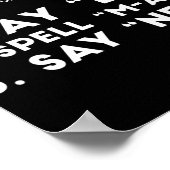 テストアイマップおもしろいネスジョーク父の日 ポスター (角)