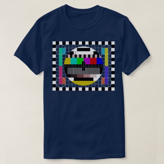 テストカードテストパターンテストイメージテレビ Tシャツ (デザイン正面)