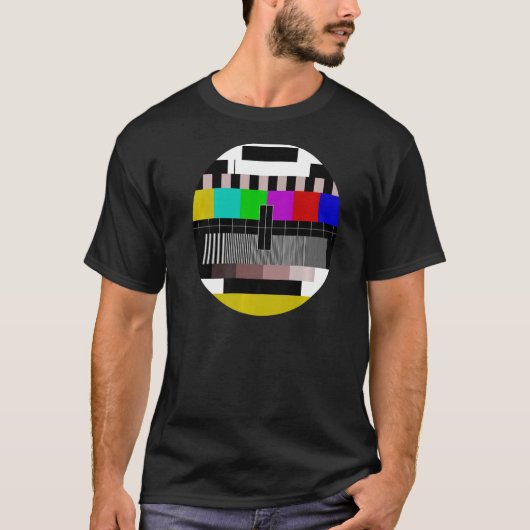 テストカードテストパターンテスト画像TVレトロ Tシャツ (正面)