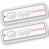 テストキット愚かさCovid 19コロナウイルスコロナヴィル シール (正面)