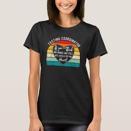 テストコーディネーター評価テストの日のYの終わり Tシャツ (正面)